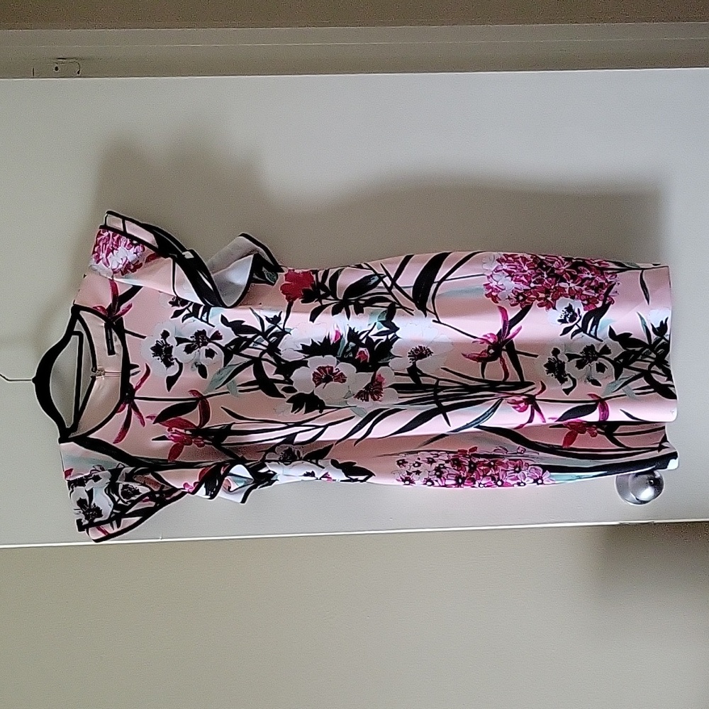 Tommy Hilfiger Pink Ruffled Sleev Dress